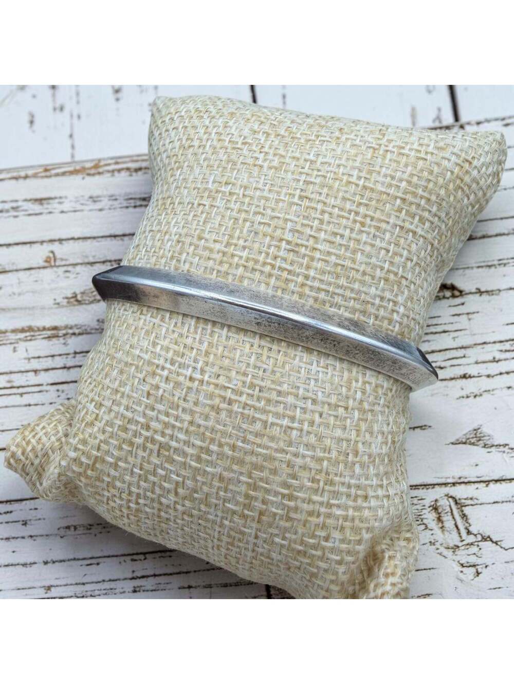 Thick Sterling Vintage Cuff - Picture 2 of 3